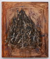 Katharina Otto, Untitled, 2011, Oil and asphalt varnish, 49 x 42 cm, Photo: Marcus Schneider, 