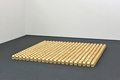 Alice Musiol, Untitled V, 2011, Toast, pins, 310 x 310 x 16 cm, Photo: Archive, 