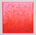 Mary Bauermeister, Untitled, 2015, Casein tempera and phosphorescent paint on canvas, 100 x 100 cm, Photo: setform.de, 