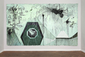 Alexei Kostroma, Membrane, 2015, Oil and acrylic paint on canvas, 320 x 500 cm, setform.de, 