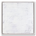 Caro Jost, Invoice Painting B.N. June 1, 1956 (detail white), Munich, 2016, Synthetics, digital print on canvas, 60 x 60 cm, Photo: Archive, 