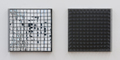 Adolf Luther, 2 Hohlspiegelobjekte, 1979/80, Mixed media, 77,7 x 77,7 x 15 cm each, , 