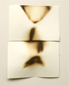 Fernanda Gomes, Untitled, 2009, Diptych, ceramic stove top brand on deckle edged paper, 30 x 21 cm, Photo: Archiv, 