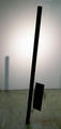Jakob Mattner, Totes Licht (Death Light), 1978, Soot, Cardboard, Wire, ca. 200 x 27 x 49 cm, Photo: Archive, 