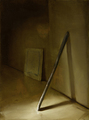 Manuele Cerutti, Abitare l’infrasottile, 2012, Oil on canvas, 62 x 46 cm, Photo: Cristina Leoncini, 
