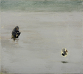 Manuele Cerutti, Il cacciatore di perle, 2012, Oil on canvas, 26,5 x 30 cm, Photo: Cristina Leoncini, 