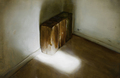 Manuele Cerutti, Three Logs in a Corner, 2011, Oil on canvas, 41 x 63 cm, Photo: Cristina Leoncini, 
