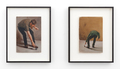 Manuele Cerutti, Riconosceri nel suo inizio & Fuori, il mattino, 2013, oil on wood, both 46 x 37 cm, framed, Photo: Soeren Jonssen, 