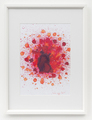 Mary Bauermeister, Nichts außer Rot, 1959, Water colour on paper, 41 x 31 cm, framed, Photo: setform.de, 