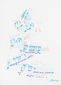 Karlheinz Stockhausen, Untitled (Gott, Geist, Licht, Musik), 1980s, Score on paper, 70 x 52,5 cm, Photo: setform.de, 